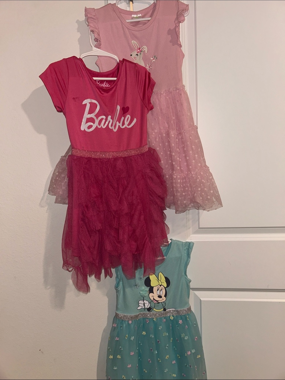 Tulle Dresses 5T bundle barbie minnie mouse pink bunny